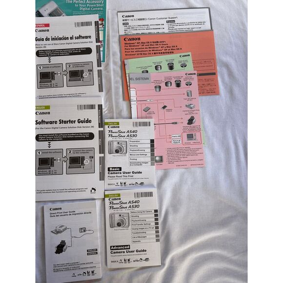Canon PowerShot A540 & A530 User Guide/Manual Basic & Advanced - Picture 4 of 7